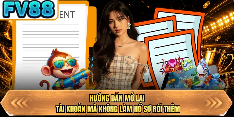 huong dan mo lai tai khoan ma khong lam ho so roi them